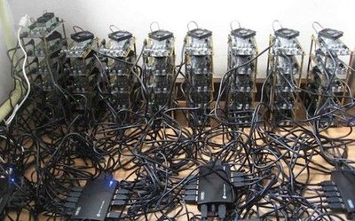 A Litecoin mining farm with numerous ASICs running, highlighting the scale and efficiency of hosted mining operations.